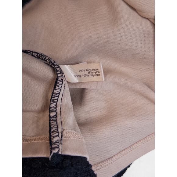 The Limited black floral lace sleeveless lined top sz M Whimsigoth Dark Floral - Picture 4 of 4